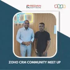 Zoho partner webinar hosted by Redian