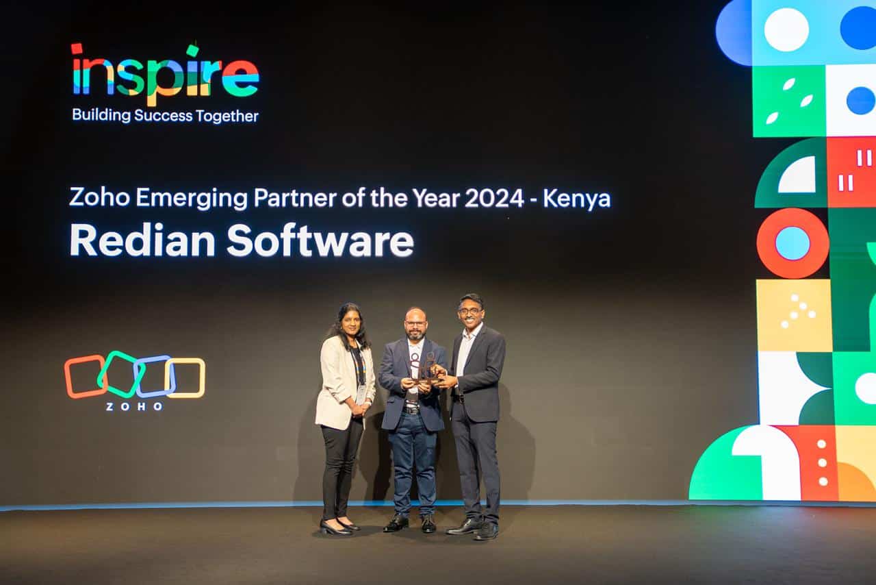 Redian Software Awarded as Zoho Emerging Partner of the Year 2024 - East Africa
