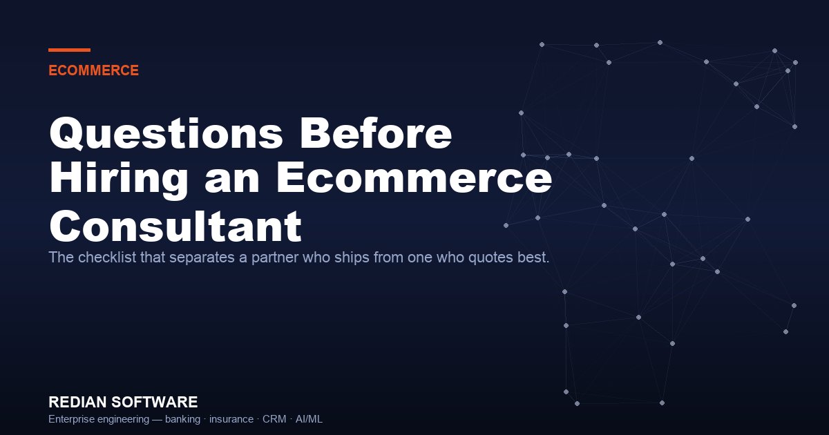 Questions Before Hiring an Ecommerce Consultant