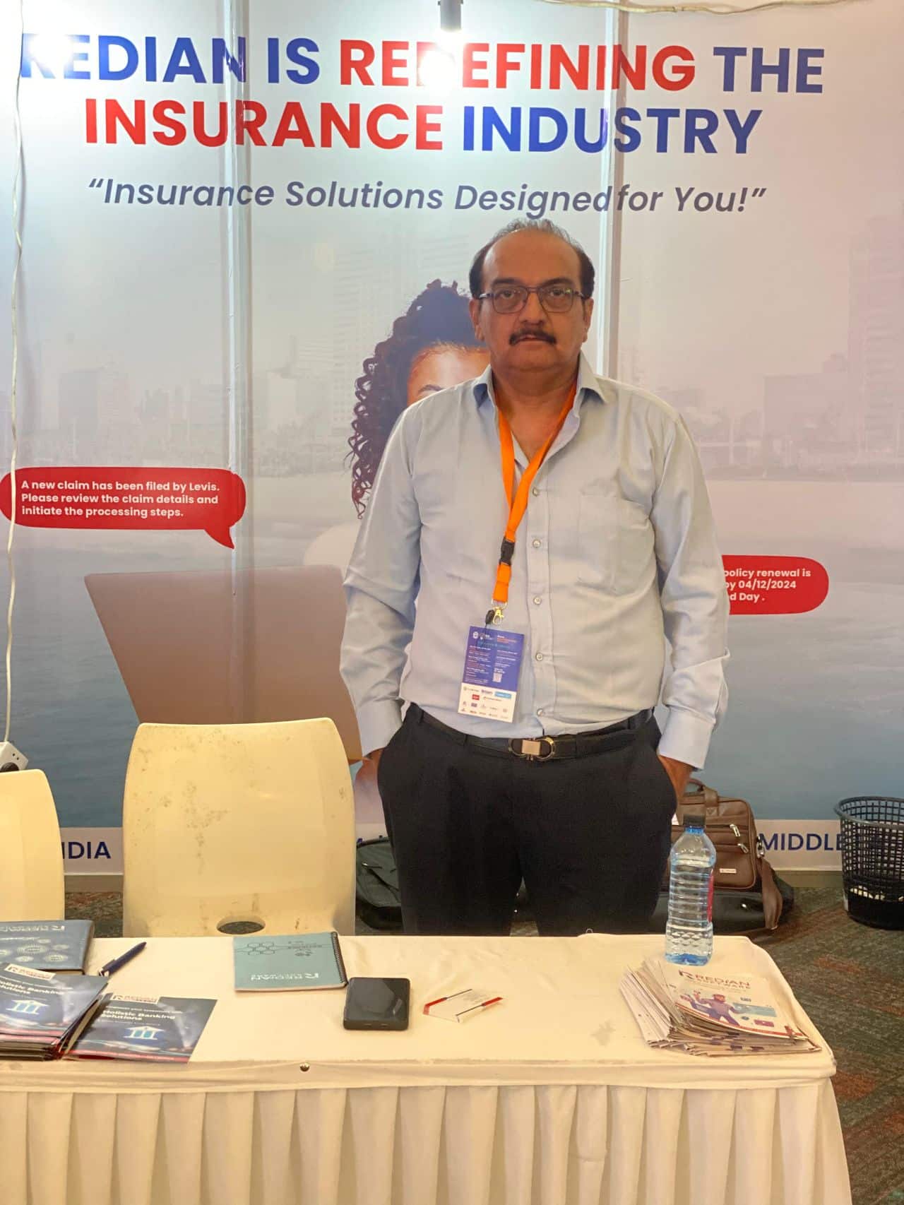 Exhibition of Redian Software's innovative digital insurance technologies at AIBK 2024.